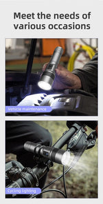 Load image into Gallery viewer, 35000000LM Rechargeable Tactical LED Flashlight USB-C Zoomable Metal Power Bank