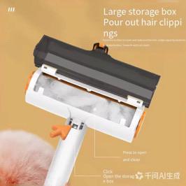Reusable Pet Hair Remover Roller – Washable Lint Roller for Dog & Cat Hair, Furniture, Clothes & Sofa Cleaning