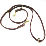 Load image into Gallery viewer, Premium Leather Training Dog Leash – Double Hook Design for Hands-Free Walking &amp; Easy Training
