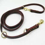Load image into Gallery viewer, Premium Leather Training Dog Leash – Double Hook Design for Hands-Free Walking &amp; Easy Training
