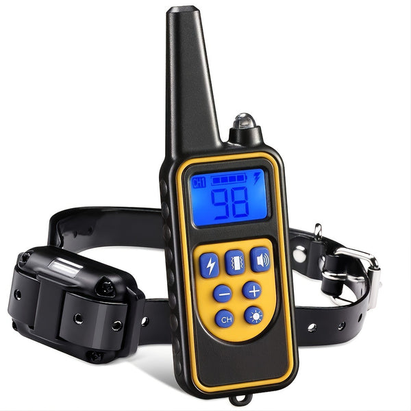 Rechargeable Waterproof Dog Training Collar with Remote – Long Range & Adjustable Settings (14952674820422)