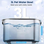 Load image into Gallery viewer, Non Spill Dog Water Bowl 3L Capacity, Splash Proof Floating Water Lid, Anti Drip