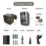 Load image into Gallery viewer, Solar Driveway Alarm Wireless Motion Sensor System – 3000ft Long Range Outdoor Security Alert for Driveways, Gates &amp; Property(Pack of 1 Receivers and 2 Sensors)
