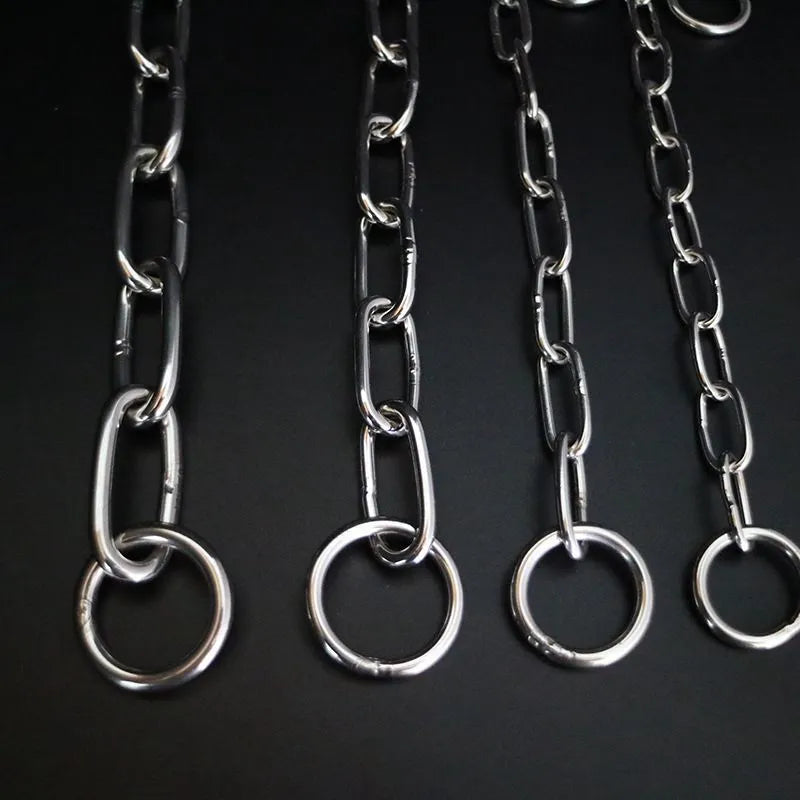 4.0mm x 55cm Long Link Chrome-Plated Steel Choke Chain Collar