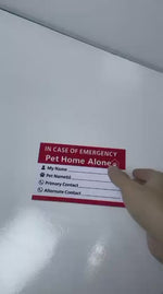 Load and play video in Gallery viewer, I.C.E. Emergency Medical Information Adhesive Sticker (4 × 6 Inches) – Emergency Contact Label for Seniors, Kids &amp; First Responders