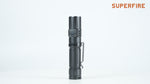 Load and play video in Gallery viewer, Tactical LED Flashlight 1800 Lumens USB C type charging Torch Magnetic Base Waterproof 8 Hrs Battery Timing
