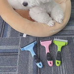Load and play video in Gallery viewer, 2-in-1 Pet Grooming Brush | Dual-Sided Dematting &amp; Deshedding Tool for Dogs &amp; Cats
