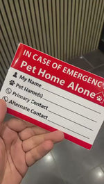 Load and play video in Gallery viewer, I.C.E. Emergency Medical Information Magnetic Sticker (4 × 6 Inches) – Emergency Contact Label for Seniors, Kids &amp; First Responders