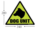Load image into Gallery viewer, Large Triangle Dog Unit Magnetic Sign 280x340mm Security K9 Dog Handler Sticker( 20% OFF ON Multiple Purchase)
