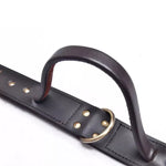 Load image into Gallery viewer, Leather Dog Collar With Quick Grab Handle For Large Dogs
