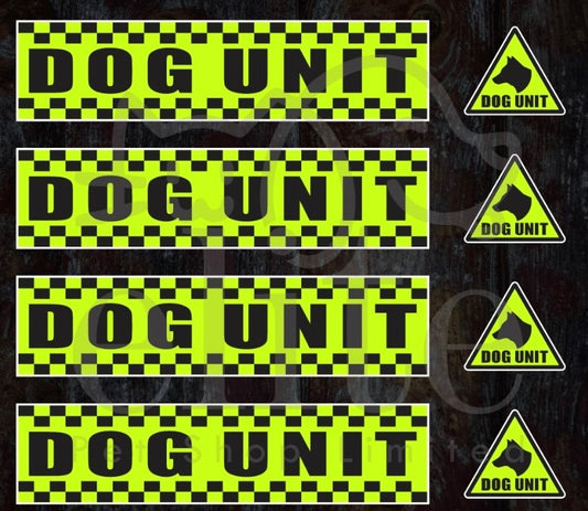 Dog Unit Magnet Security Stickers K9 Dog Handler Magnetic Sign Sticker Set
